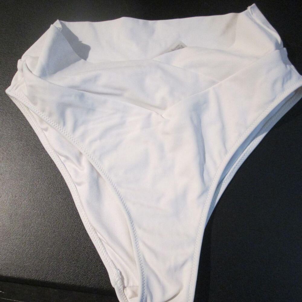 Womens white swim bottoms size